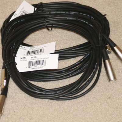 Gear One 20 Ft. XLR Microphone Cable, 3-Pack Brand new. With tags. Actual pics image 1