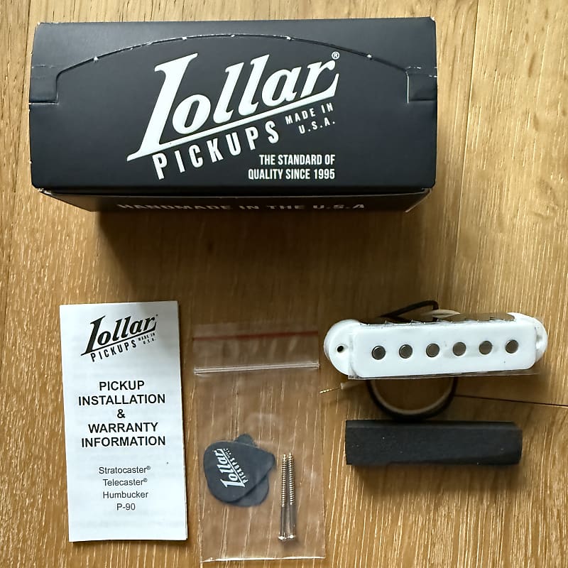 Lollar Jaguar Neck Pickup White 2024