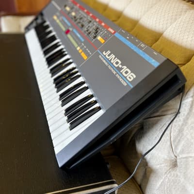 SERVICED -Roland Juno 106 c 1985 original vintage analog synthesizer poly synth MIJ Japan image 2