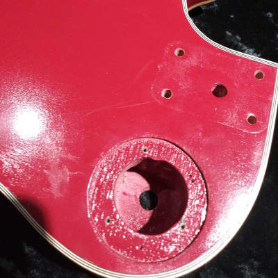 Bentley Red  Les Paul Bolt on Body 70s Japan Project Needs Work image 12