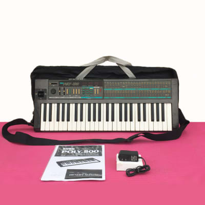 Korg Poly-800 Vintage Analog Synthesizer Keyboard + Accessories image 1