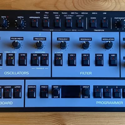 Oberheim OB-X8 Desktop 8-Voice Synthesizer 2022 - Present - Black with Wood Sides