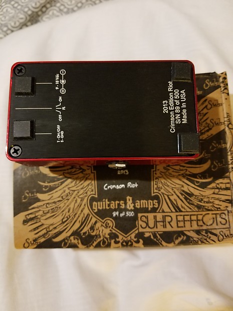 Suhr Riot Crimson Red Limited Edition Distortion Pedal | Reverb