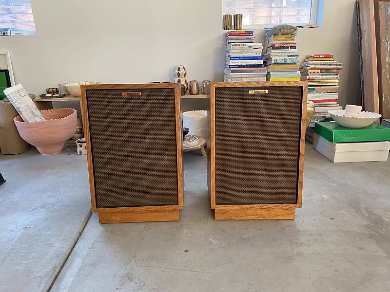 Klipsch Heresy in beautiful shape + custom made stands image 1