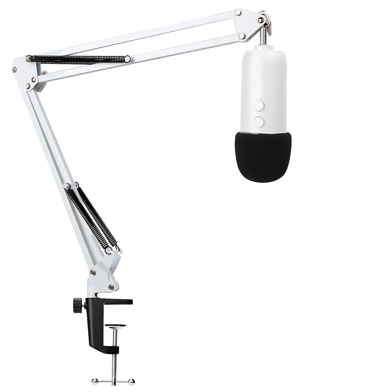 Blue Yeti Microphone Stand with Foam Cover - Suspension Boom Scissor Arm  Stand and Mic Windscreen Pop Filter Compatible with Blue Yeti Microphone by