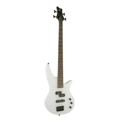 Jackson JS Series Spectra Bass JS2 4-String Electric Guitar (Snow White) Bundle with Jackson Hard-Shell Gig Bag and Strings (3 Items) image 6