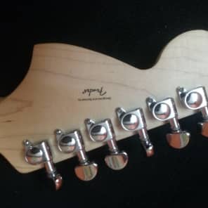 SX Liquid Body w/ Squier Affinity Stratocaster Neck Partscaster - Grover Tuners, Roller String Trees image 4