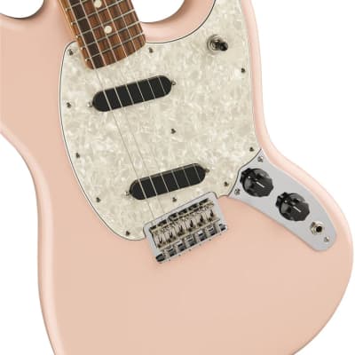 Fender Mustang 6 String Electric Guitar - Shell Pink image 3