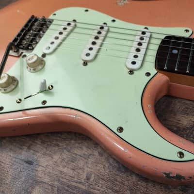 MyDream Stratocaster Custom Built - Relic Shell Pink Hepcat '69 image 6