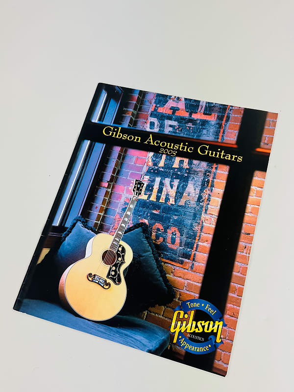 Gibson Acoustic Guitar Catalog 2003 Reverb