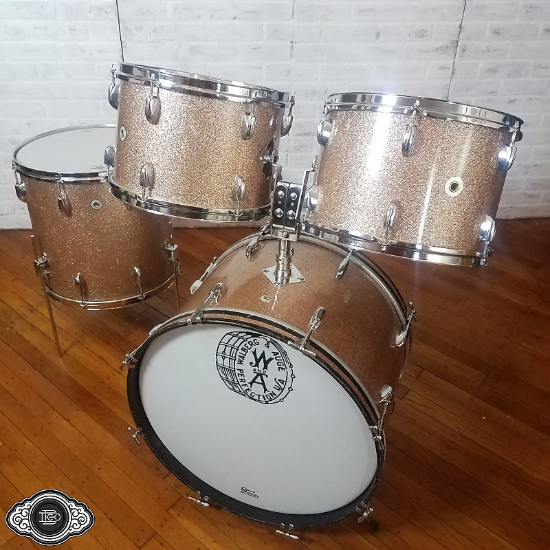 1972 Walberg and Auge Perfection 13-13-16-22 vintage drum set made from Gretsch, Ludwig, and Rogers image 1