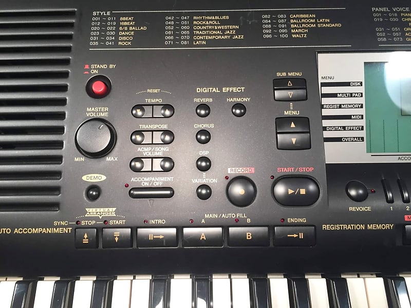 Yamaha PSR 630 Synthesizer Arranger Piano Keyboard | Reverb