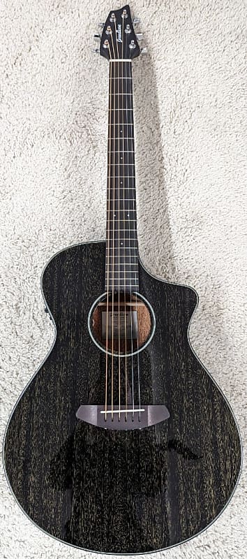 Breedlove ECO Rainforest S CE Concert Size Acoustic Electric Guitar, Black Gold image 1