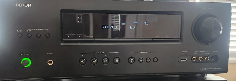 Denon Denon AVR-1612 Home theater receiver with 3D-ready HDMI switching 2010 - Black