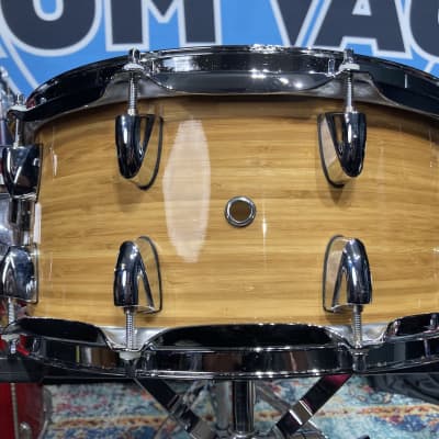 Yamaha - 14x6.5" CMSD1465 Bamboo Snare Drum 2008, Natural Satin image 10