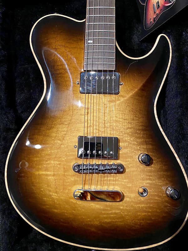 MJ  Big Sky 2014 As-New.  2 Burst.  Pearly Gates.  Carved Curly Maple Top.  Flame Maple Neck.  Sexy image 1