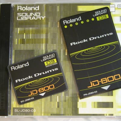 Roland SL-JD80-03 Rock Drum ROM Card Set for JD-800 Synthesizer