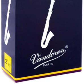 Vandoren CR1425 Traditional Alto Clarinet Reeds - Strength 2.5 (Box of 10)