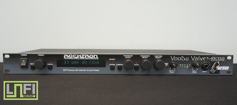 Rocktron VooDu Valve Online Guitar DSP Preamp - 1U Rack Mount Multi Effects