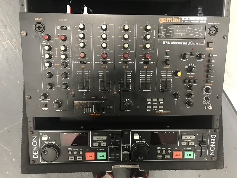 DJ SET-UP: Gemini / Denon in Odyssey Road Case