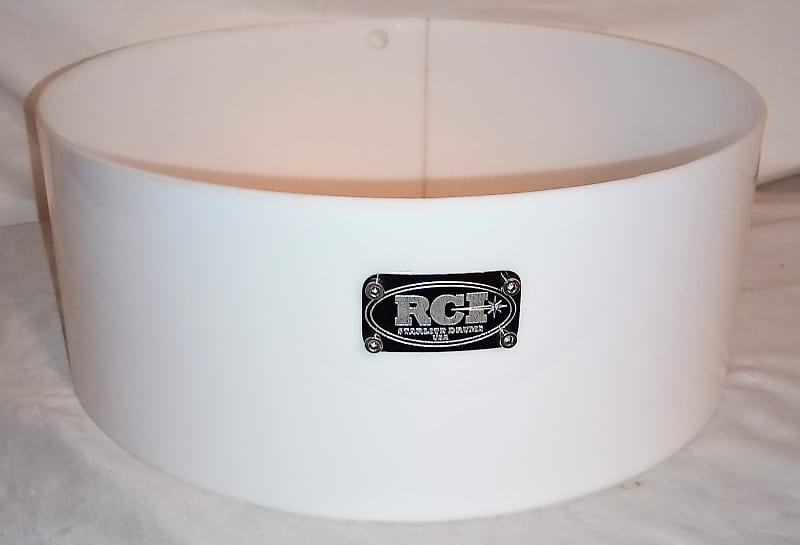 RCI DRUM SHELL ACRYLIC SUPER WHITE  Age unknown - Gloss white FREE SHIP TO CUSA image 1