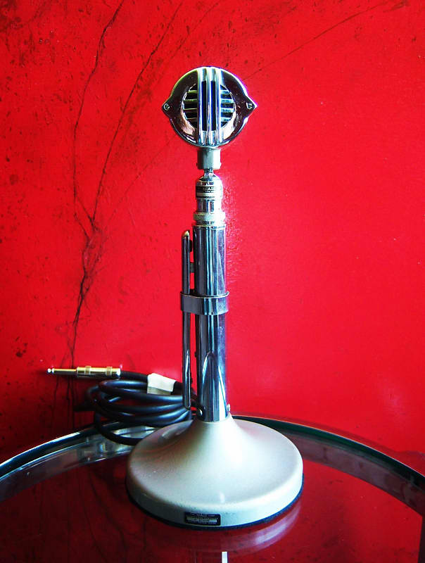 Vintage 1970's Astatic 10C Ceramic microphone Hi Z w G stand Reverb