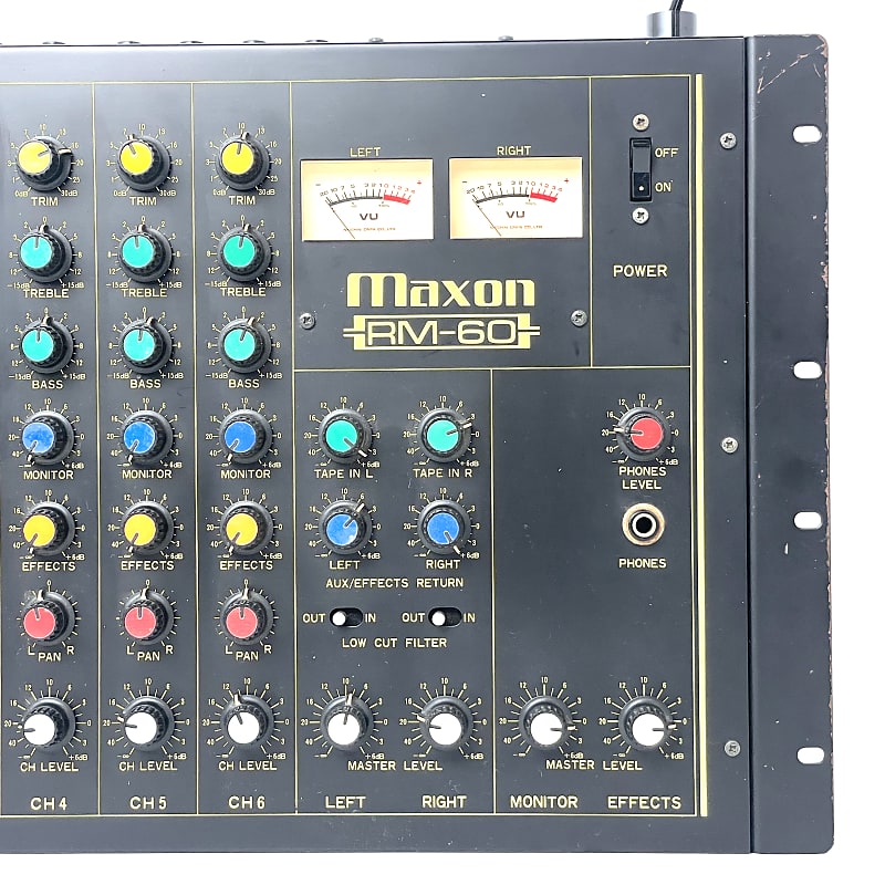 1980's Maxon RM60 Channel Stereo Vintage Mixer | Reverb