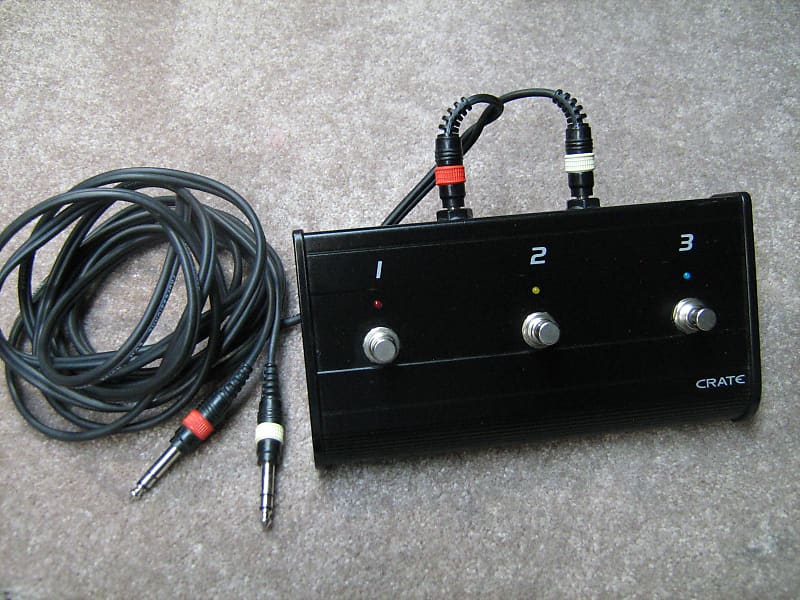 Crate CFP3 OEM 3 Button Footswitch w/Cables Reverb