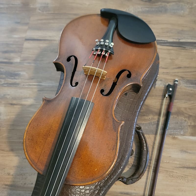 Nicolaus Amatus Fecit in Cremona 1674 1614 4/4 Violin W/Case, Bow & Old  Appraisal