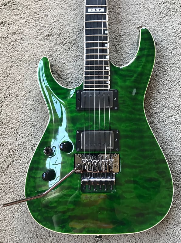 ESP Horizon II Lefty Left Handed Guitar See Thru Green