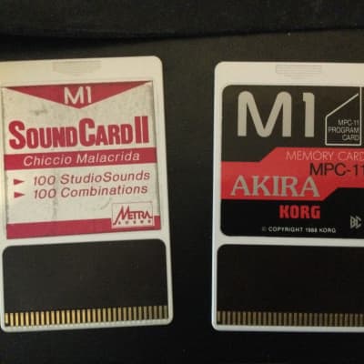 Korg M1 Program Memory Cards MPC-11 Akira & SoundCard II-Chiccio Malacrida