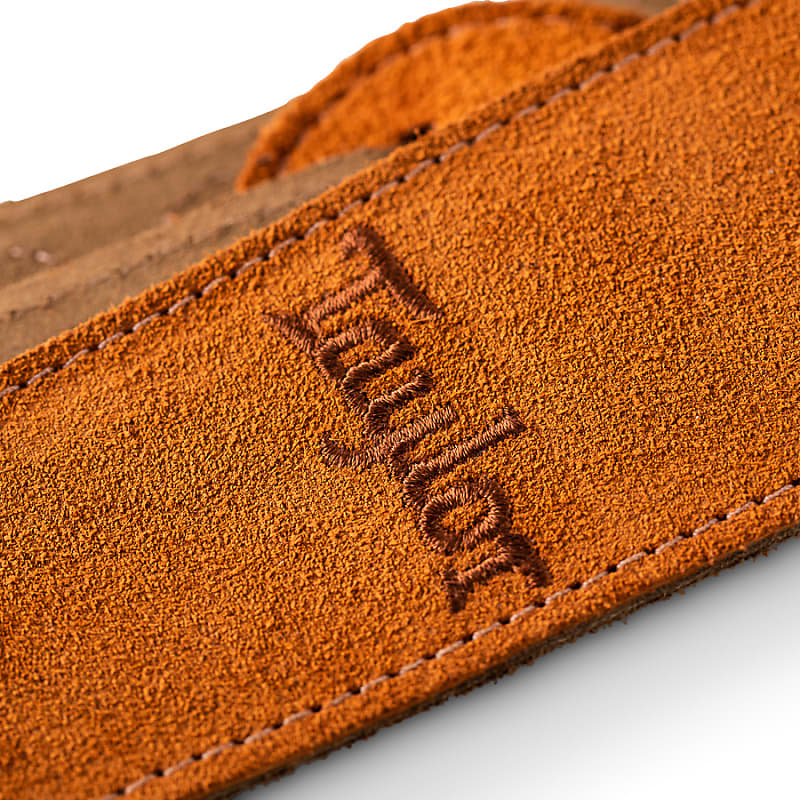 Taylor Strap, Embroidered Suede, Honey, 2.5