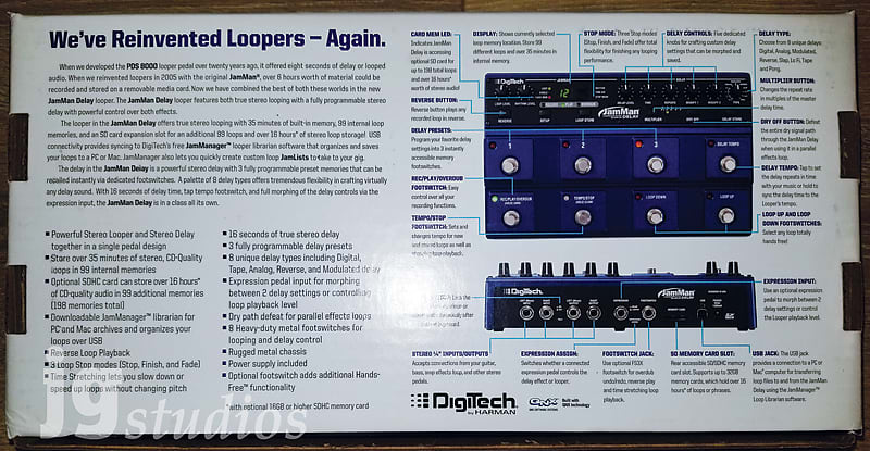 DigiTech JamMan Delay Looper Phrase/Sampler | Reverb