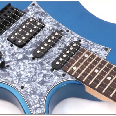 Electric Guitar 24 Fret full size Blue Premium PPE797 image 4