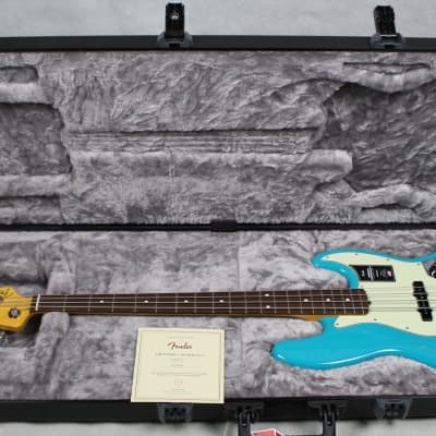 Fender American Professional II Jazz Bass Rosewood Fingerboard Miami Blue w/ Case image 9