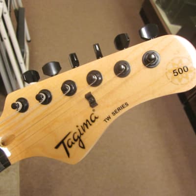 Tagima TW 500 mono black Strat style guitar image 3