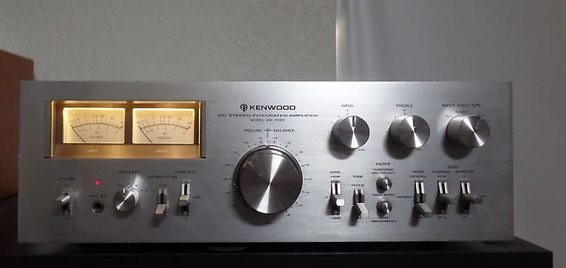 Kenwood KA-9100 DC Stereo Integrated Amplifier 1970s - Silver  			