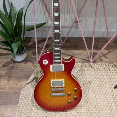 1975年製 Burny FLG-85　Bigsby B7付　希少 1975 Burny FLG-70 Les Paul Standard Vintage Guitar Cherry