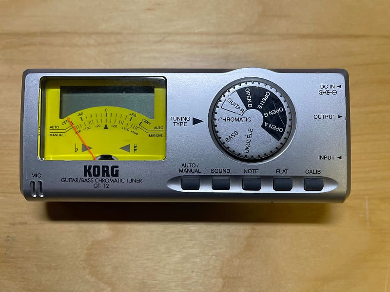 GT12 Guitar / Bass Chromatic Tuner 2005 Silver Reverb