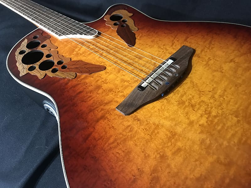 Ovation Celebrity CSE44 2008 Autumn Burst Birdseye Maple