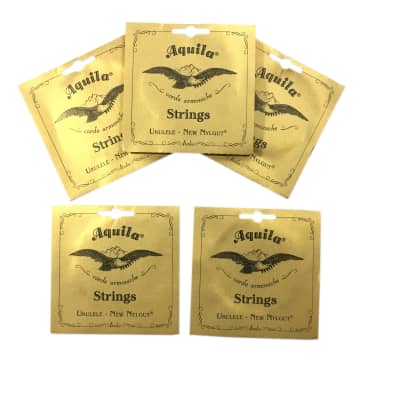 Aquila Ukulele Strings 5 Pack Tenor Regular Nylgut Made in Italy image 1