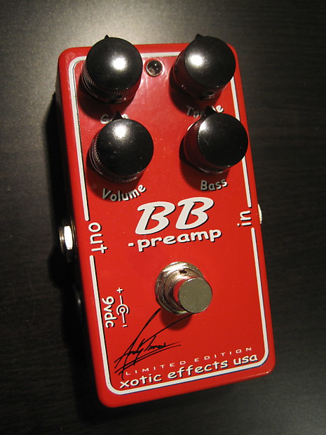 Xotic BB Preamp Andy Timmons Signature model Strawberry Red limited edition