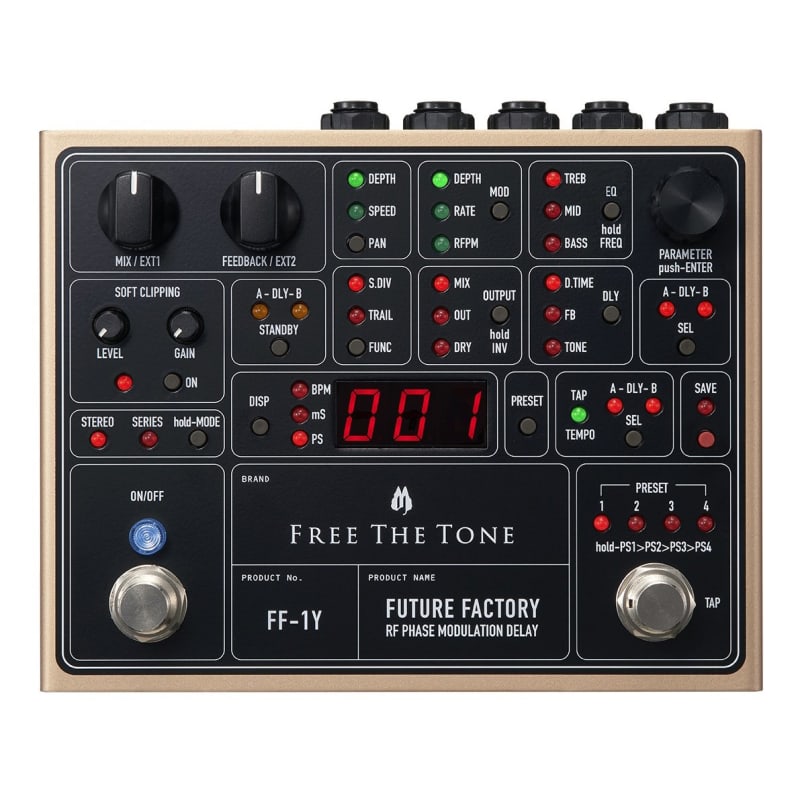 Free The Tone Future Factory FF-1Y-K Ken Signature Model Gold