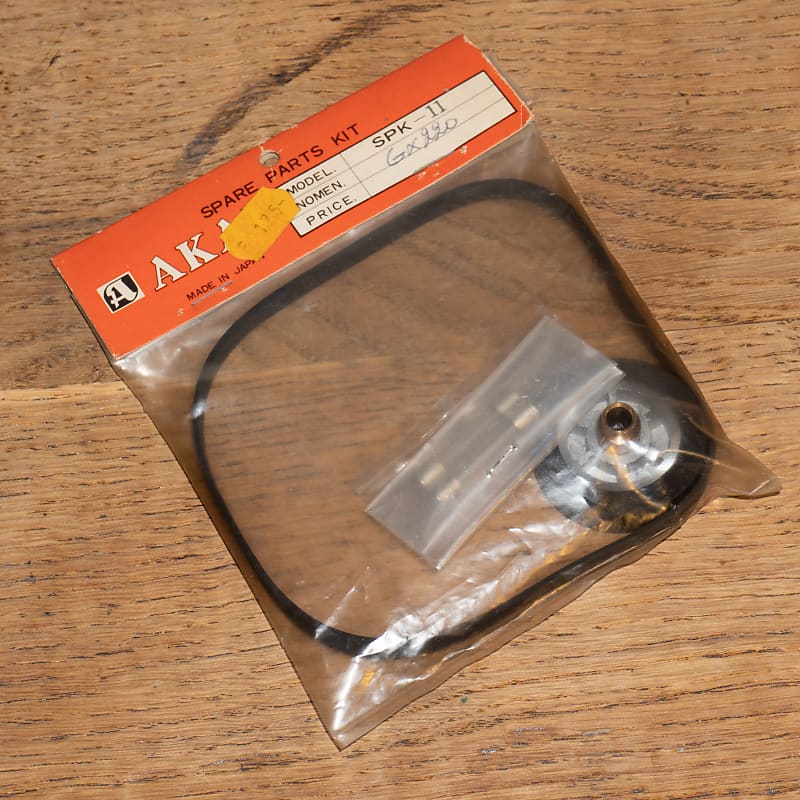 Akai SPK-11 Original Spare Parts Kit for GX-220 | Pinch Roller | Drive Belt | Fuses image 1