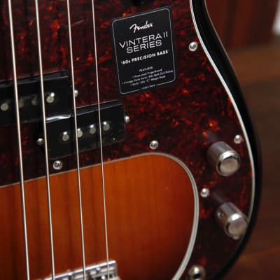 Fender Vintera II '60s Precision Bass 3-Tone Sunburst Bass Guitar image 6