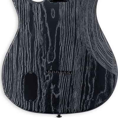 ESP LTD SN-1007HT Baritone 7-String Electric Guitar, Black Blast image 3