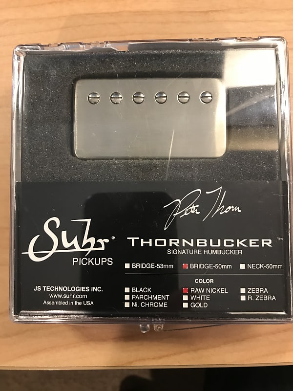 Suhr Thornbucker Bridge Pickup, Raw Nickel, 50mm