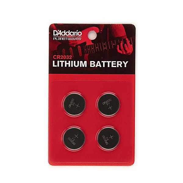 D'Addario Planet Waves CR2032 Lithium Battery (4-Pack) image 1