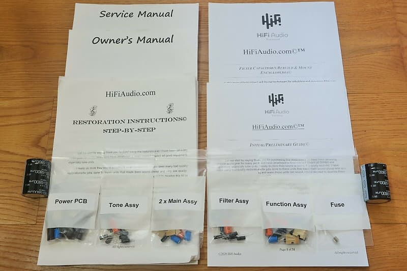 Yamaha CA-800 II restoration kit filter capacitor repair rebuild fix  			