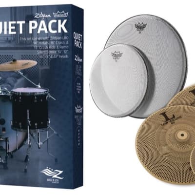 Zildjian L80 468 Low Volume Cymbal Pack, With Silent Stroke Remo Drum Heads image 2